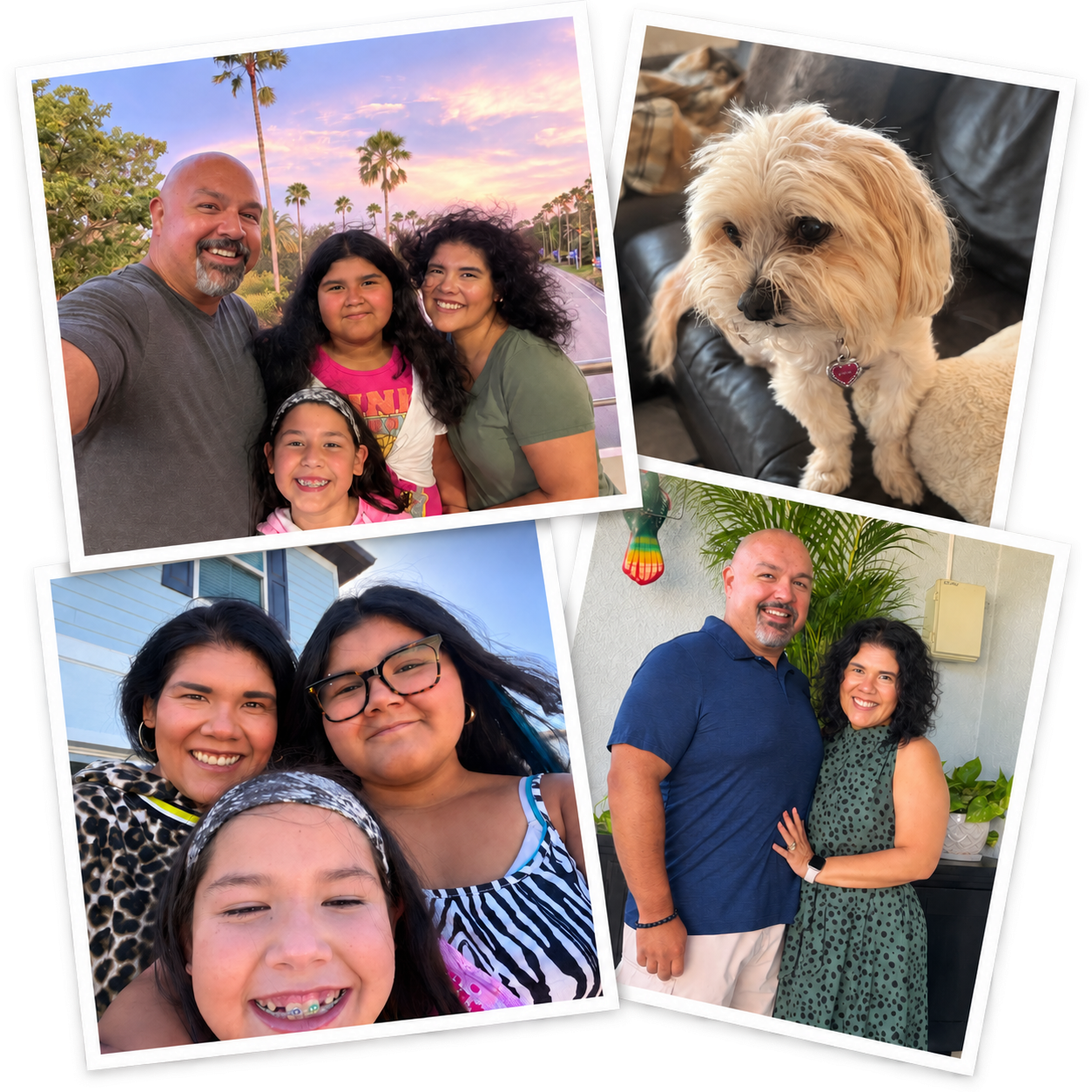Pauline Roth family photo collage